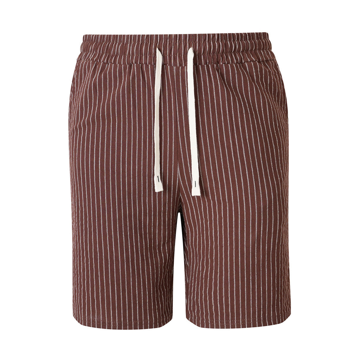 Mens Casual Sporty Striped Drawstring Shorts