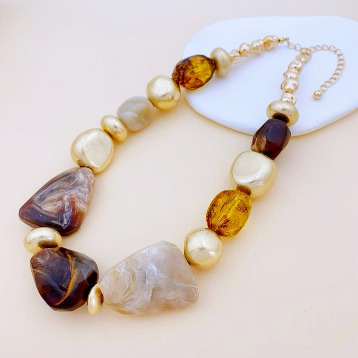 Irregular Acrylic Statement Necklace Collection