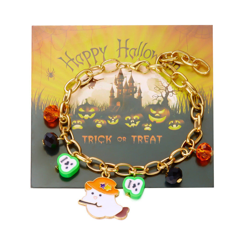 Creative Ghost Pumpkin Halloween Series Bracelet