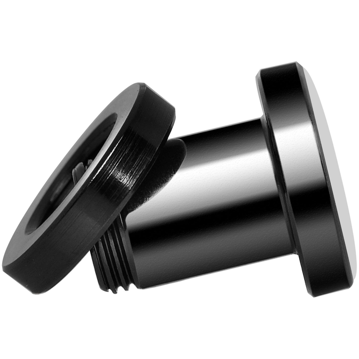Black Red Distressed Star Black Anodized Screw Fit Plug Set 2G