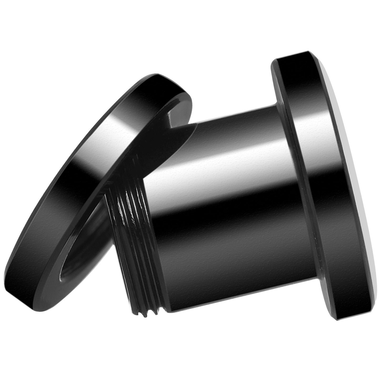 Cemetery Zombie Hand Halloween Black Anodized Plug Set 0G