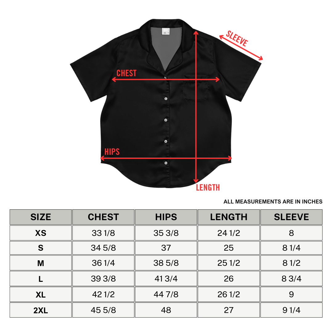 Vampire Kiss Silky Pajama Top