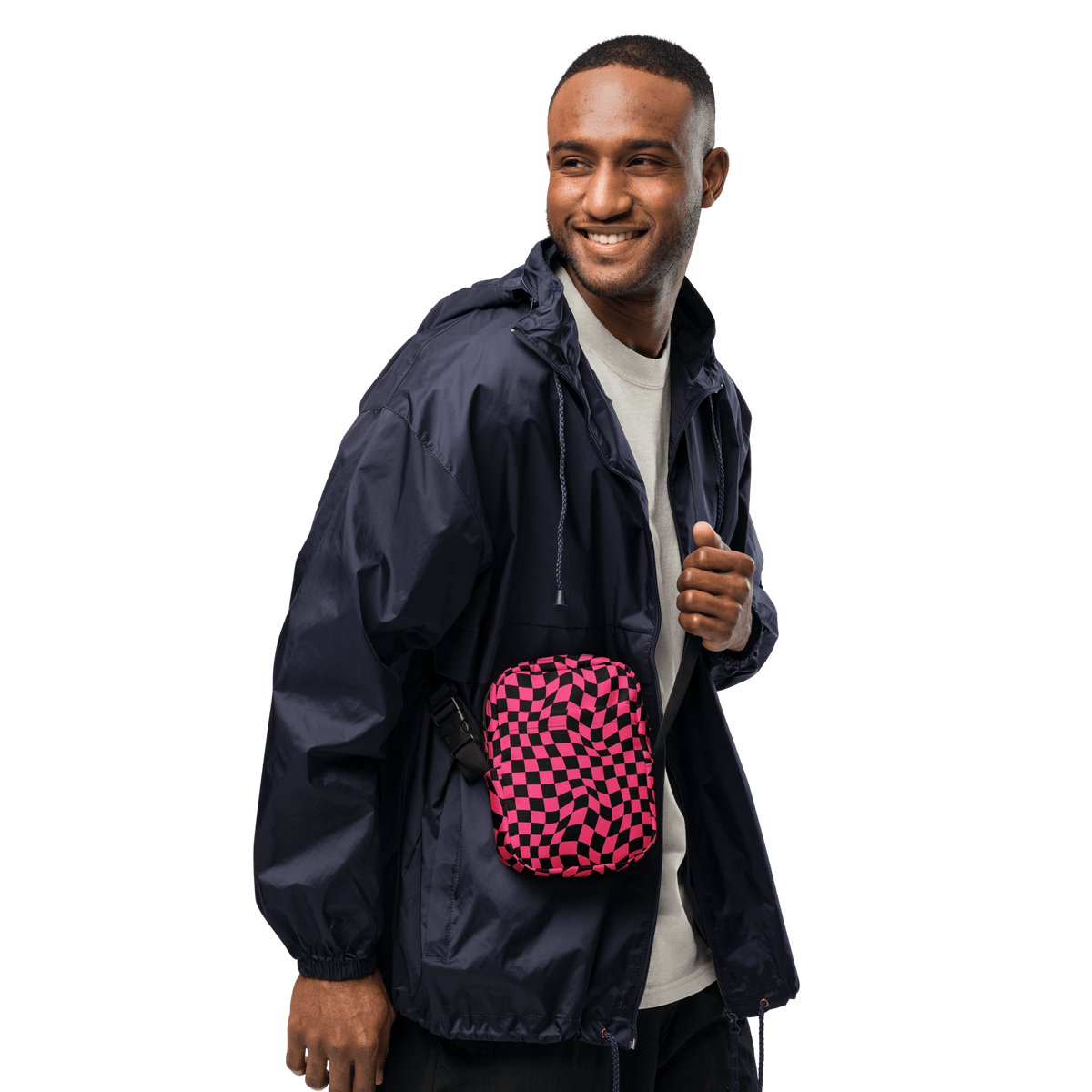 Twisted Tiles Checkerboard Crossbody Bag