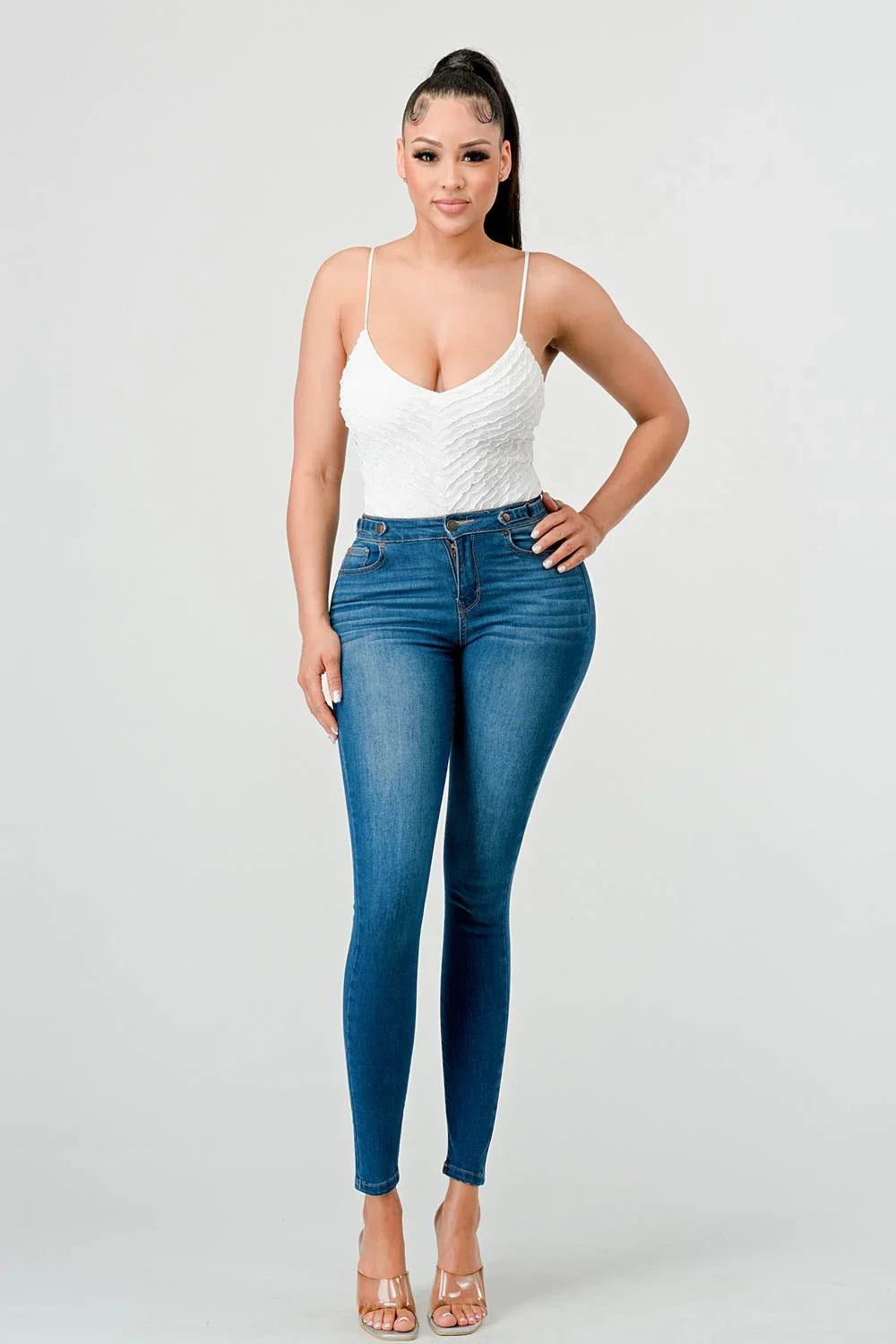 SEXY MESH CHEVRON PATTERN BODYSUIT