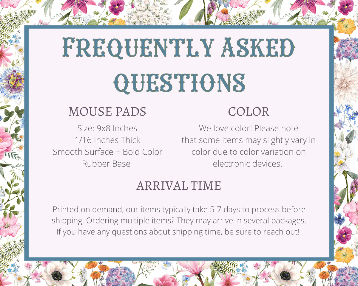 Floral Ghost Mousepad