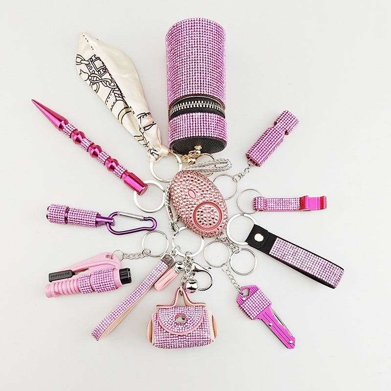 Creative Portable 10-Piece Keychain Set