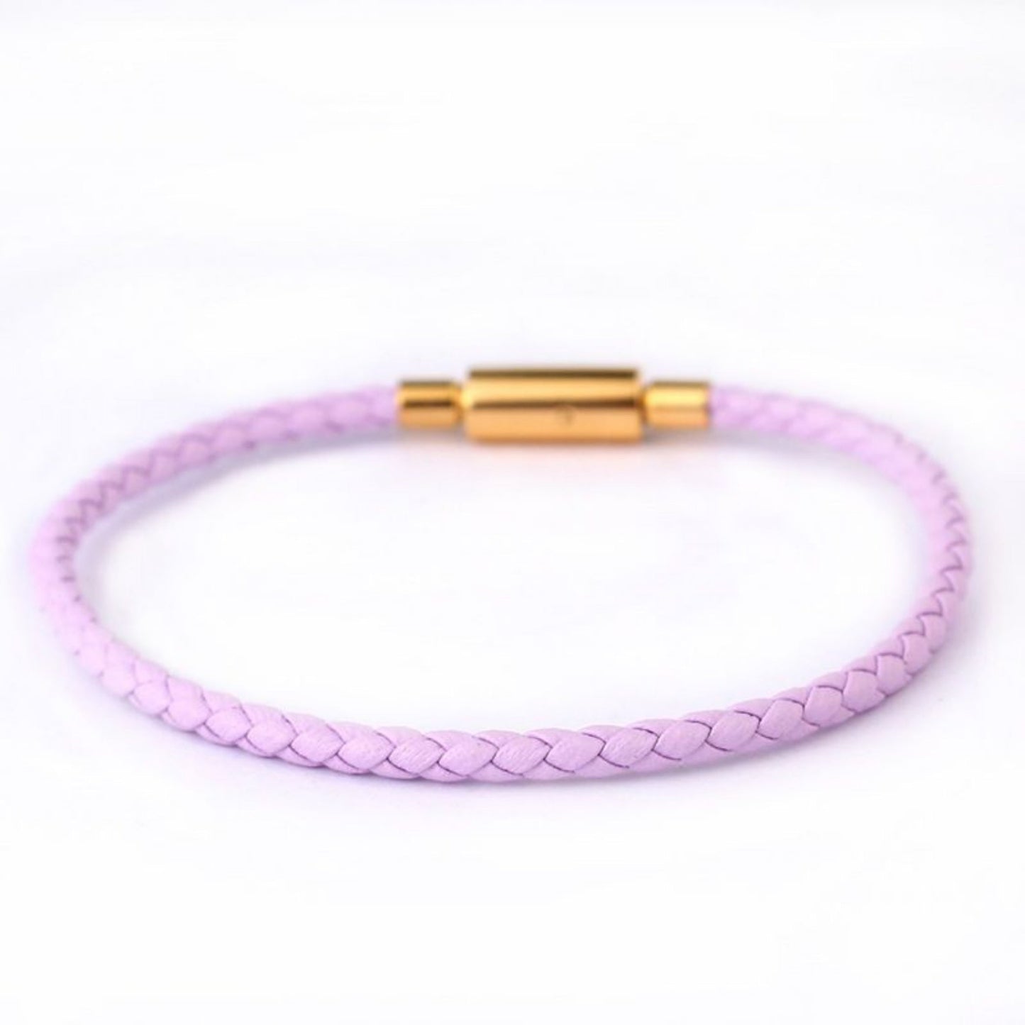 3.0mm Stainless Steel Leather Cord Bracelet With A Single Buckle And Wear-resistant Edging