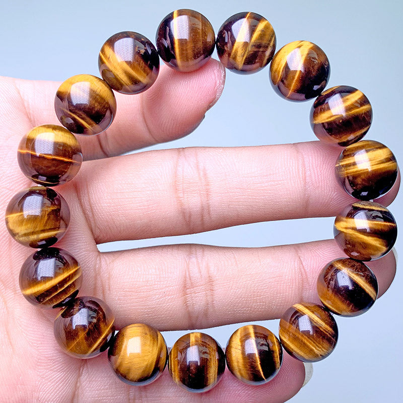 Natural Yellow Tigers Eye Bracelet