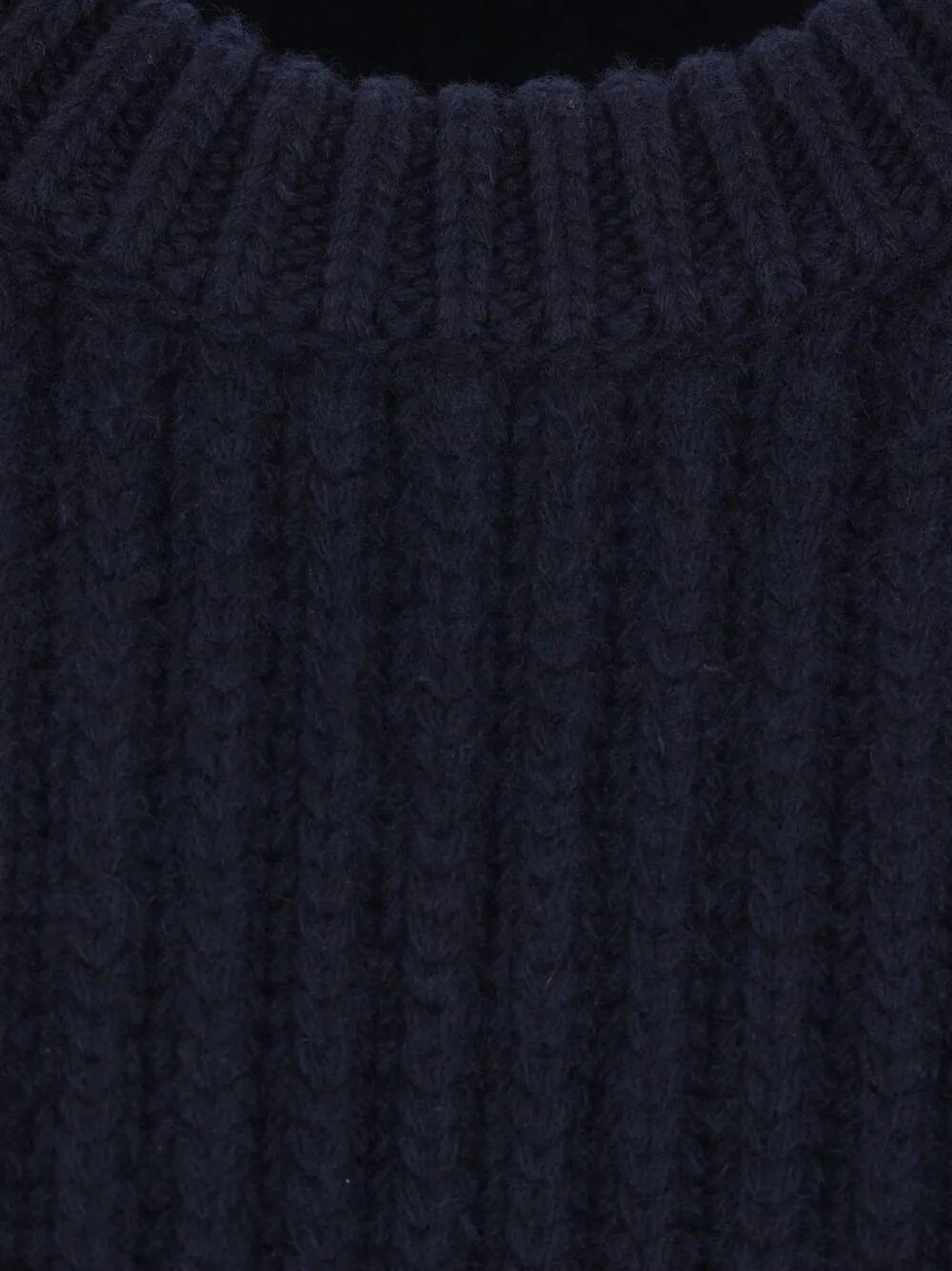 Prada Women Prada Women Ribbed-Knit Safety-Pin Sweater