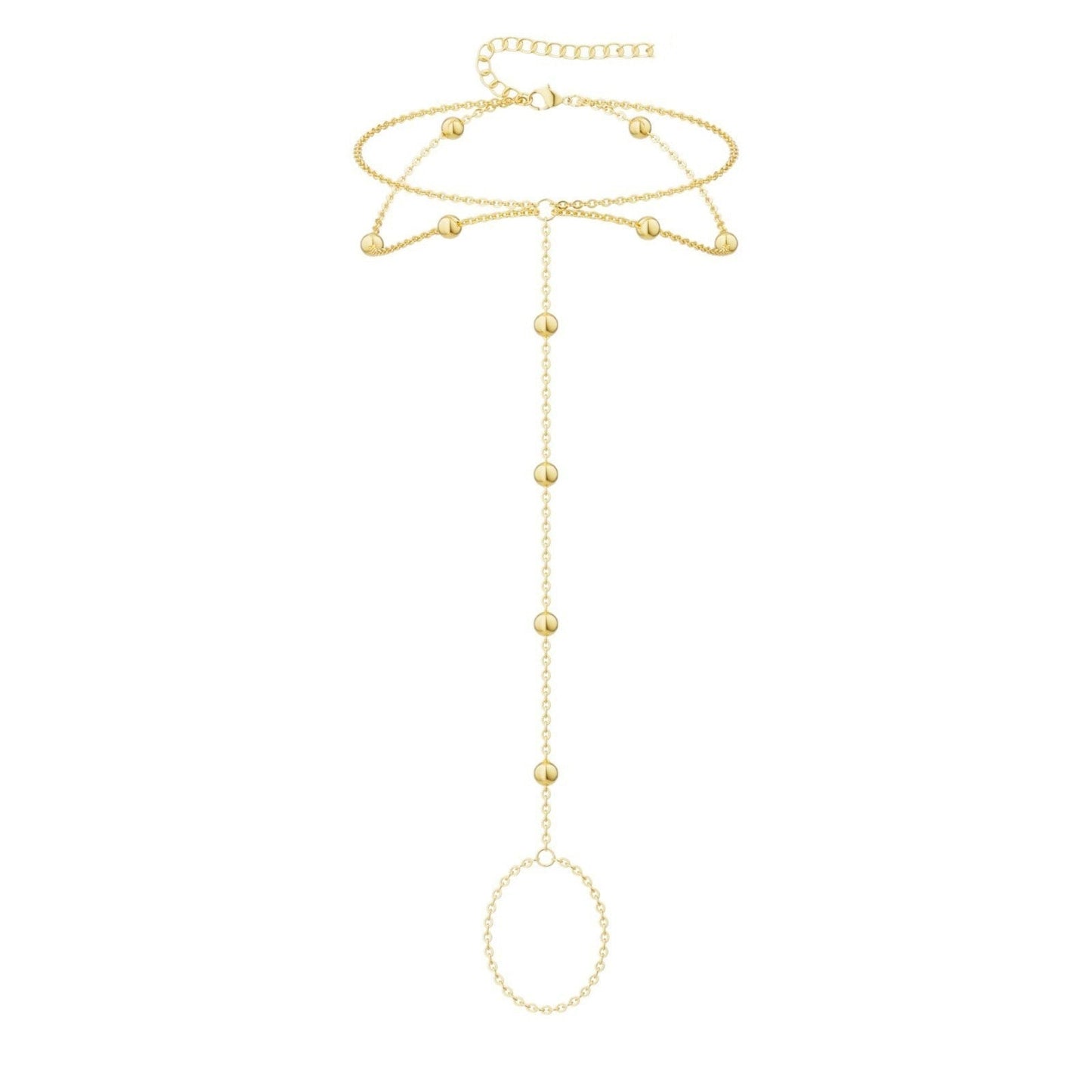 Womens Versatile Personality-filled Ball Bead Anklet