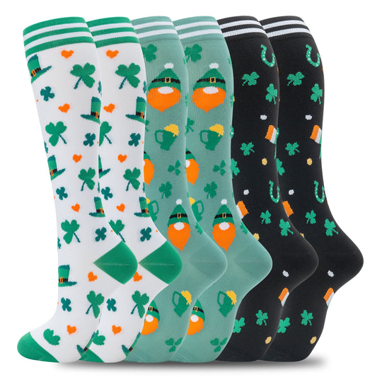 0A-2602- Compression Socks for Women Men Support Circulation 6 Pairs Socks For Travel