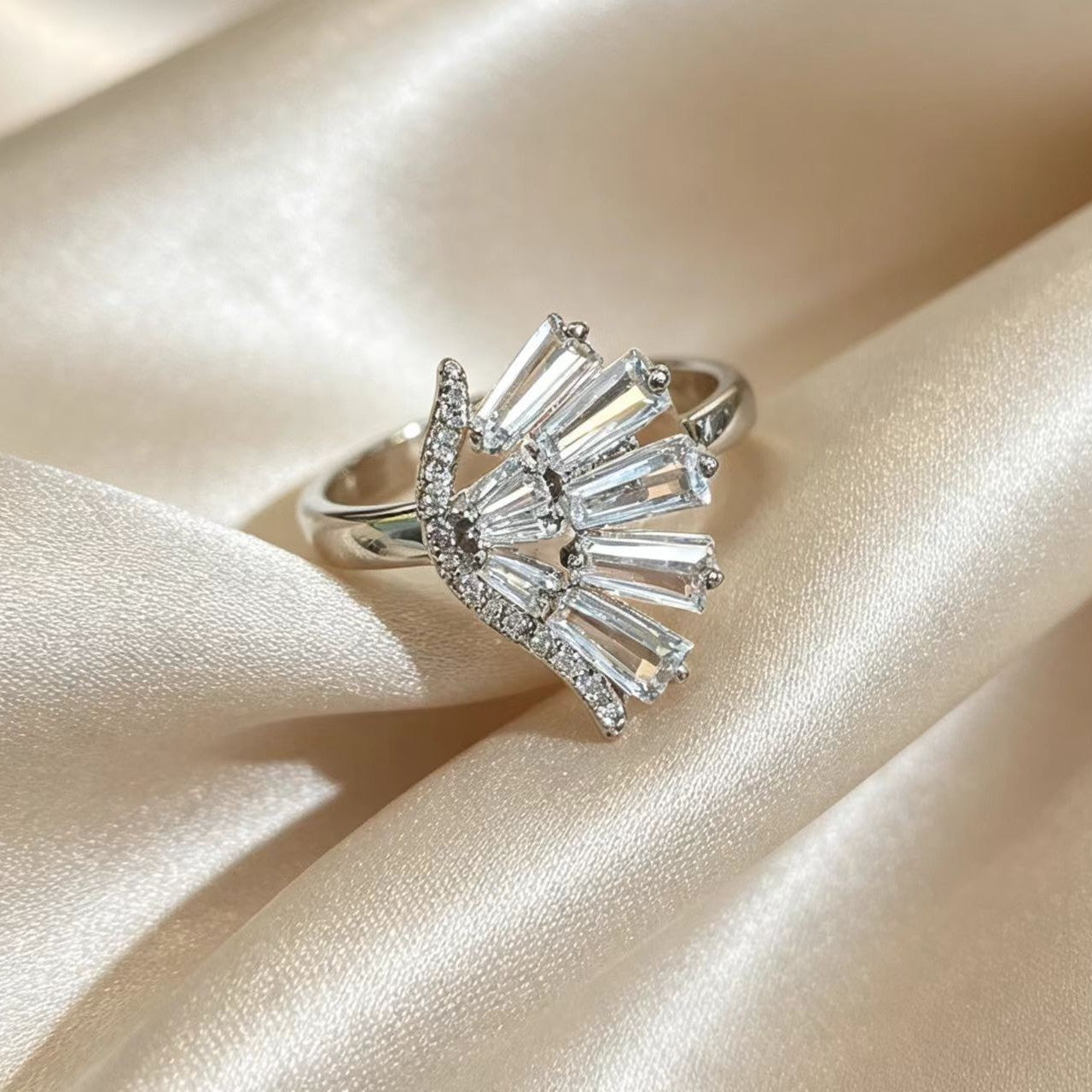 Personalized Zircon Womens Ring