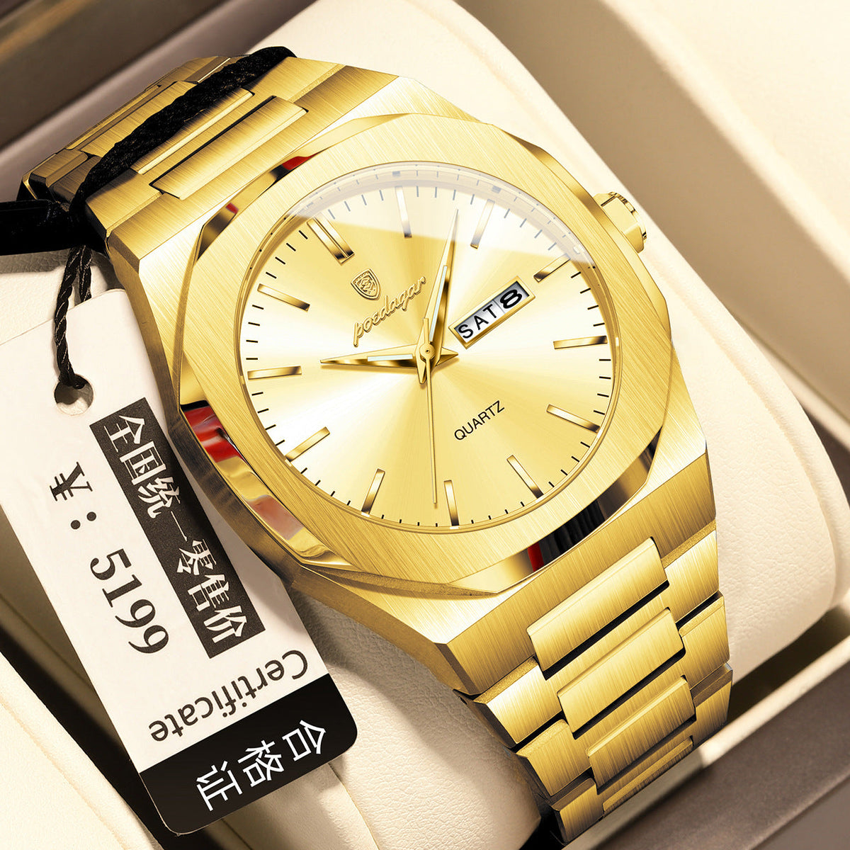 Men's Waterproof Luminous Quartz Watch