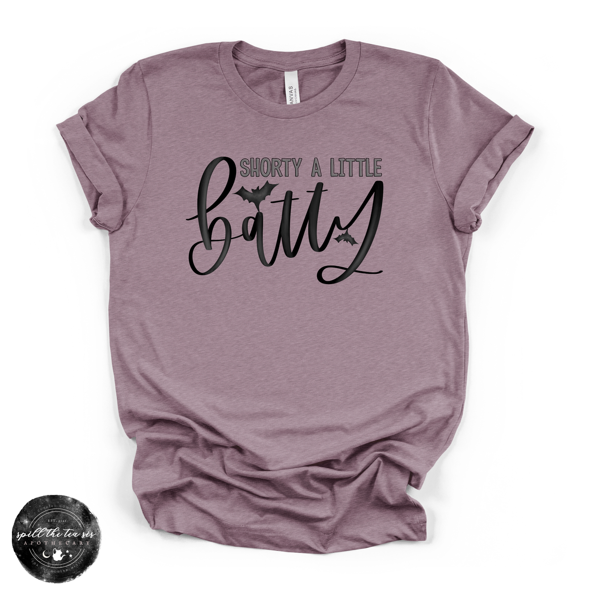 Shorty a Little Batty Tee | Cute Halloween Bat Graphic T-Shirt