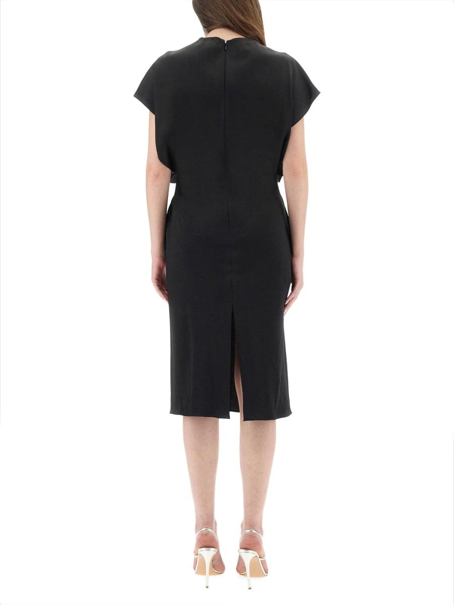 Stella Mccartney Women Midi Dress With Wing Sleeves