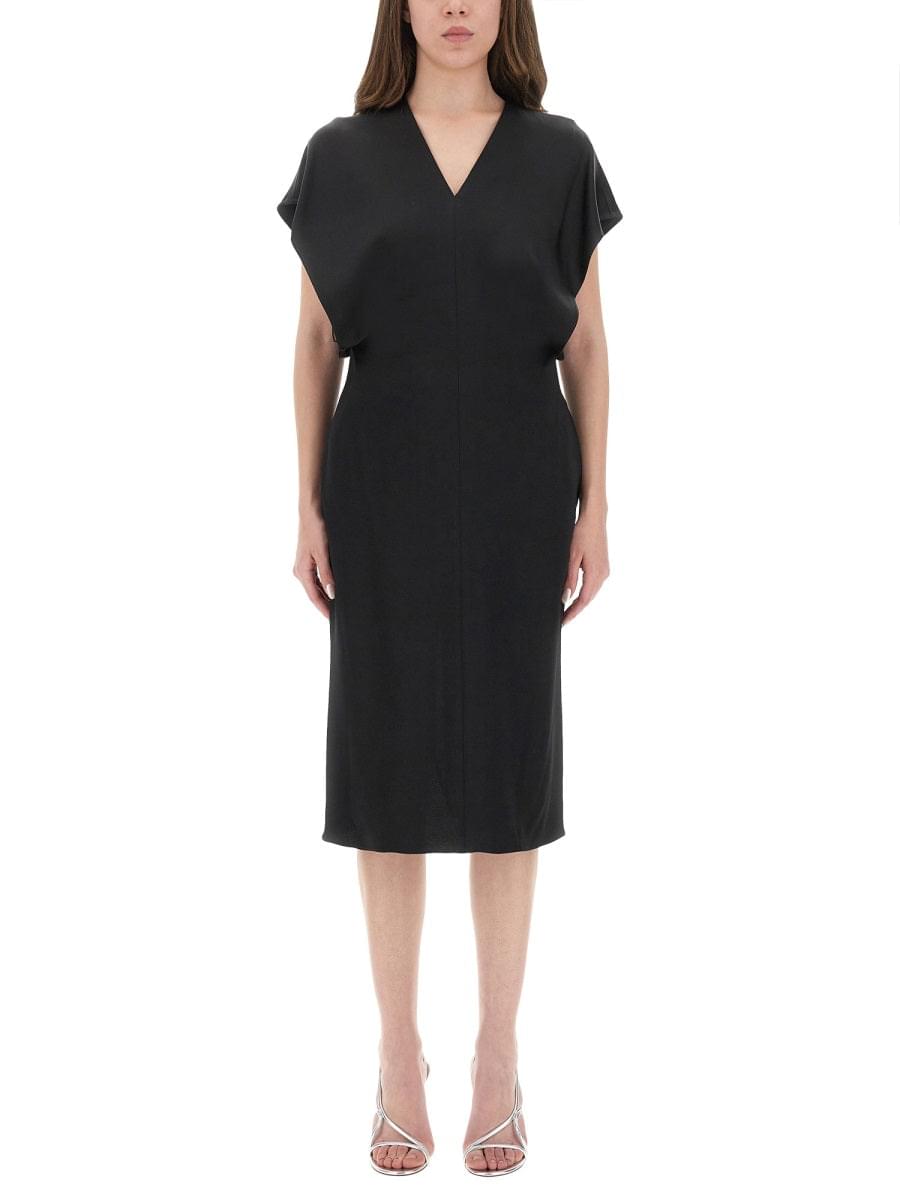 Stella Mccartney Women Midi Dress With Wing Sleeves