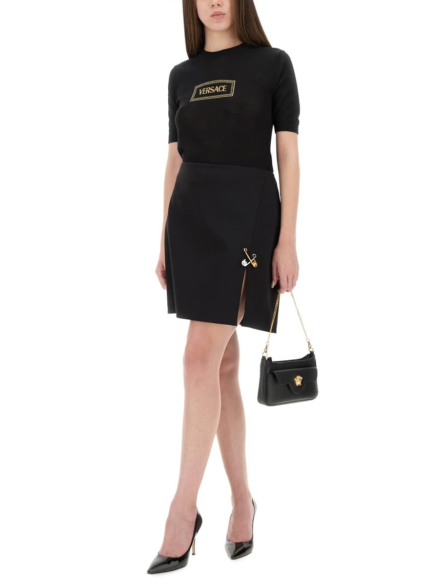 Versace Women Versace Women Logo Knit T-Shirt