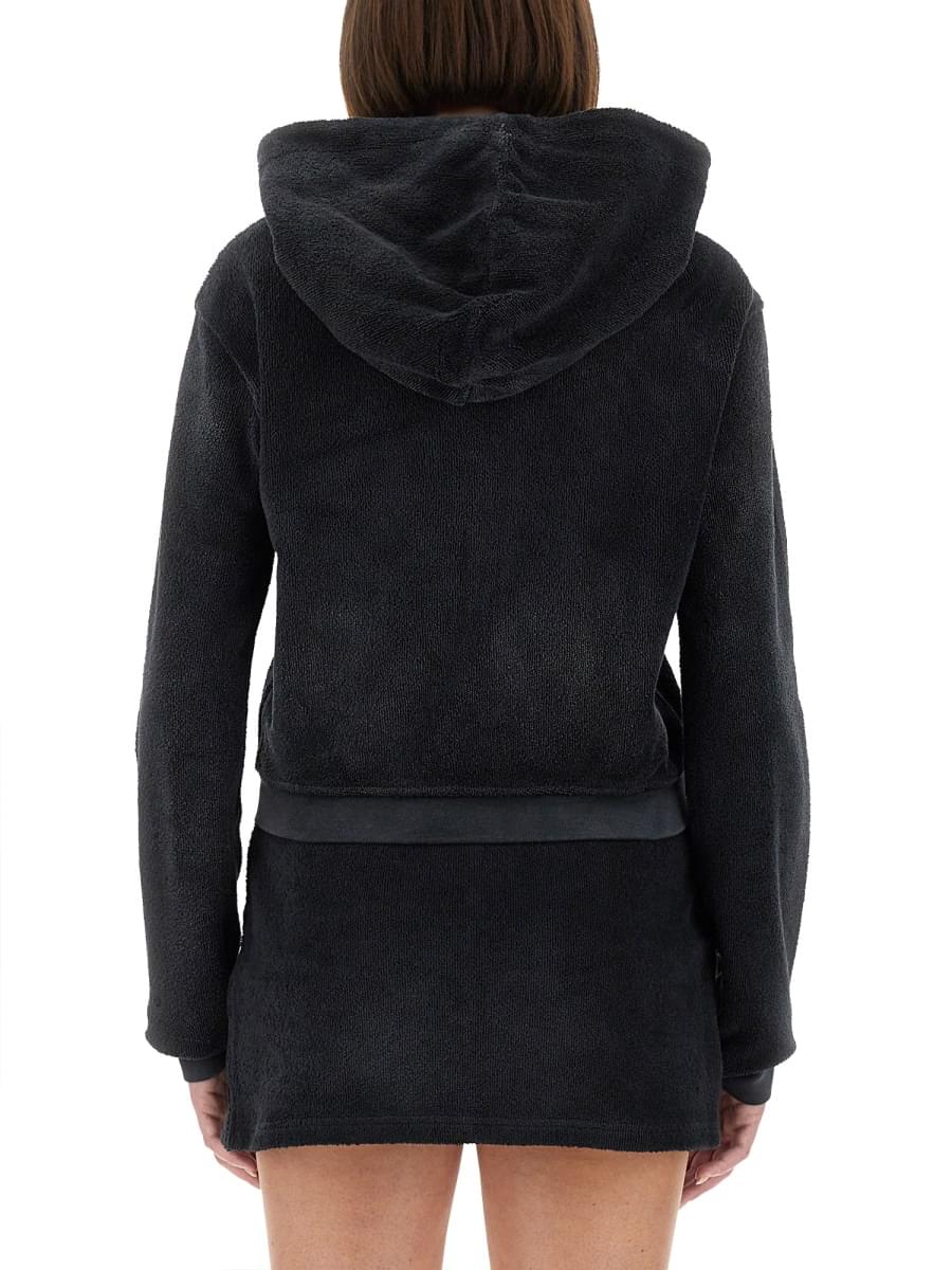 Alexander Wang Women Alexander Wang Women Cotton Terry Sweatshirt With Zipper