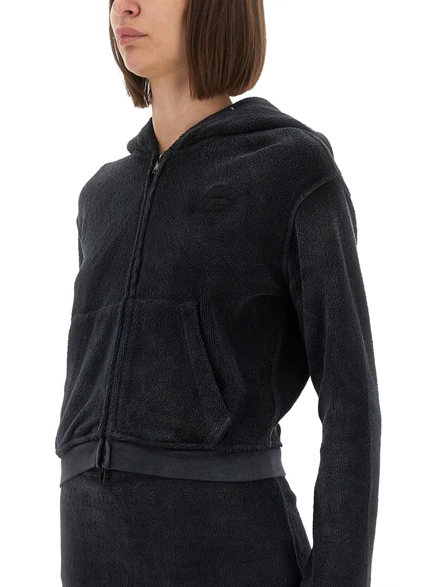 Alexander Wang Women Alexander Wang Women Cotton Terry Sweatshirt With Zipper
