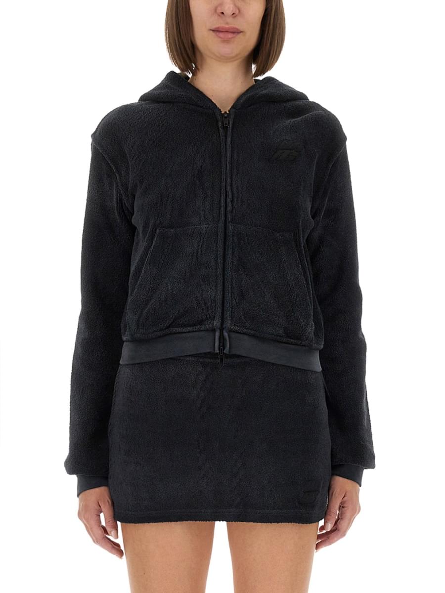Alexander Wang Women Alexander Wang Women Cotton Terry Sweatshirt With Zipper
