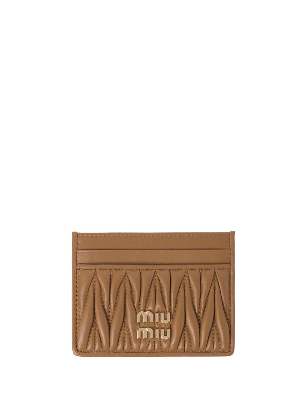 Miu Miu Women Portacarte In Nappa Matelassé