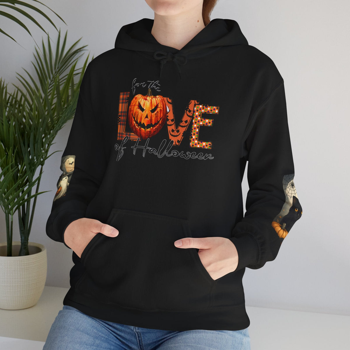For the Love of Halloween Hoodie Sweatshirt Cozy Fall Style