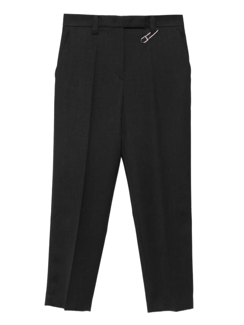 Prada Women Prada Women Safety-Pin Detail Wool Trousers