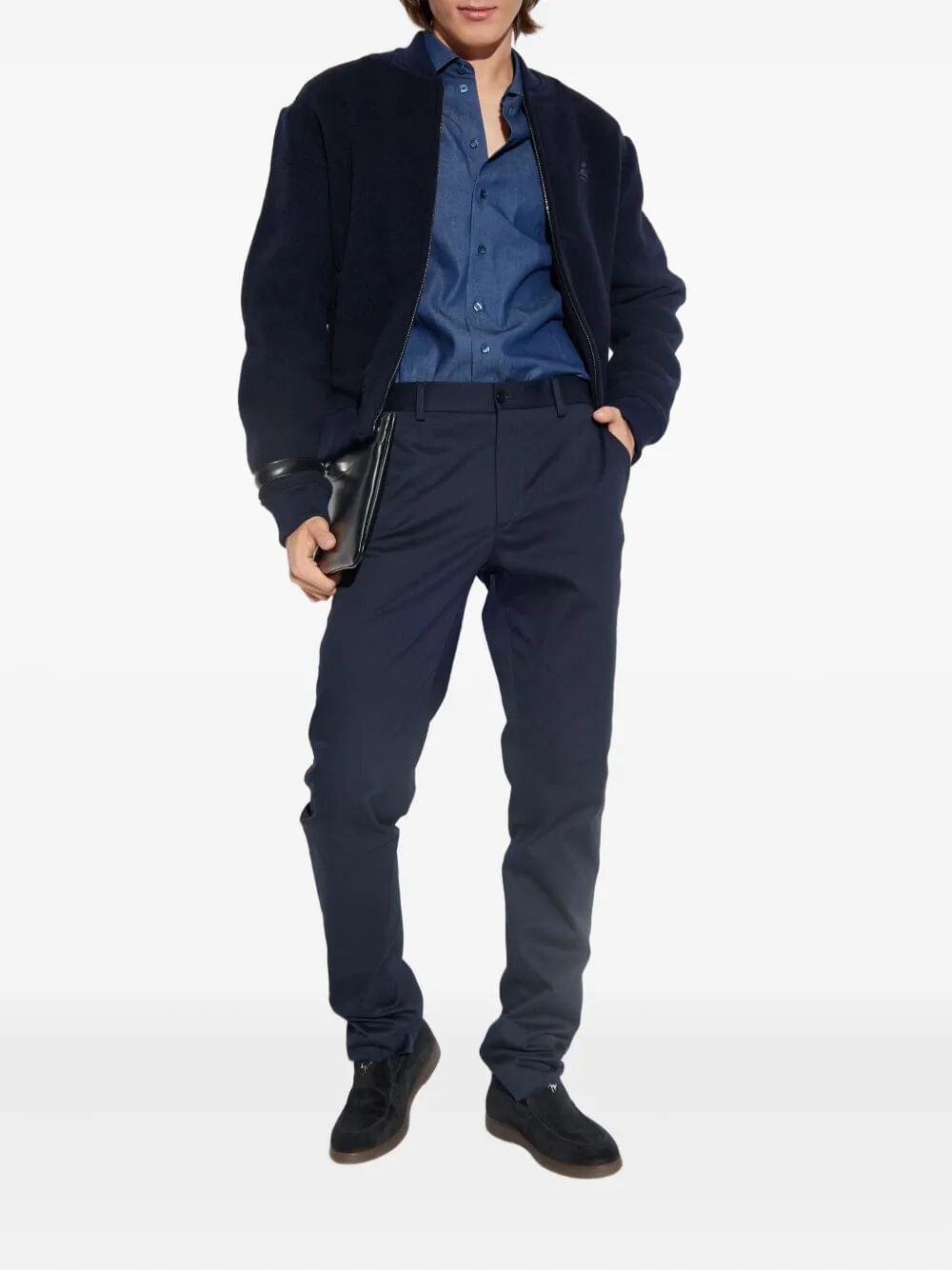 Etro Men Etro Men Embroidered Logo Cotton Shirt