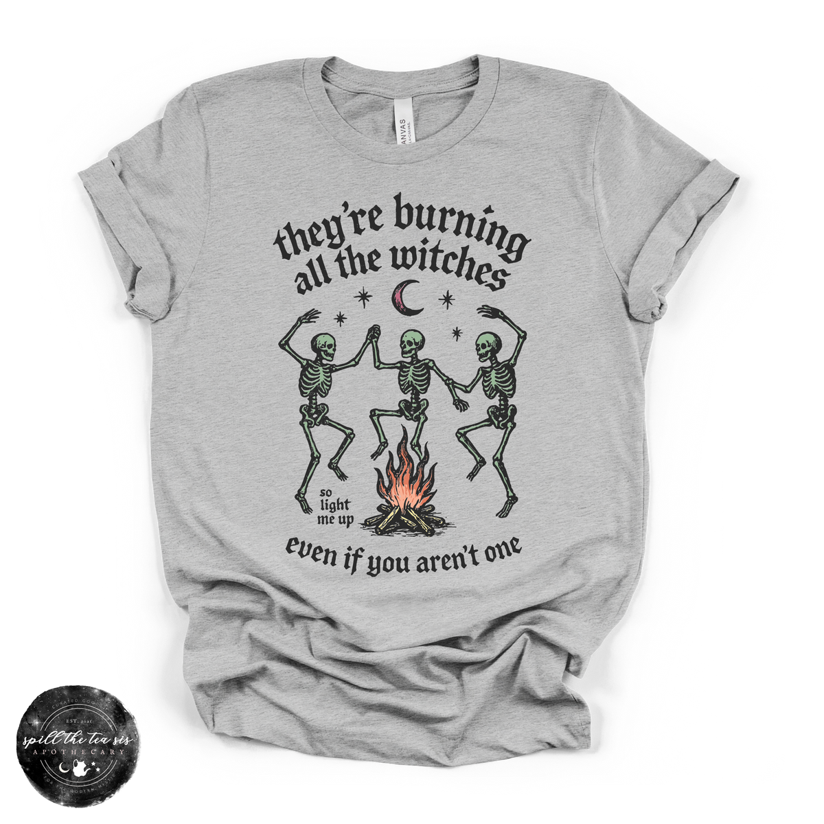 Burning the Witches Tee | Gothic Feminist Graphic T-Shirt
