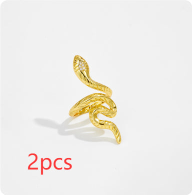 Snake Year Life Opening Adjustable Personality Ring