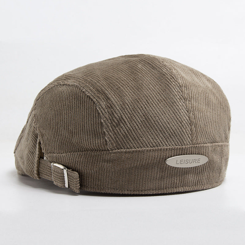 Autumn And Winter Corduroy With Two Hats