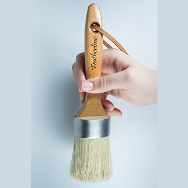 Featherline 2 Inch Oval Brush – Premium Applicator Brush for Leather Care Products