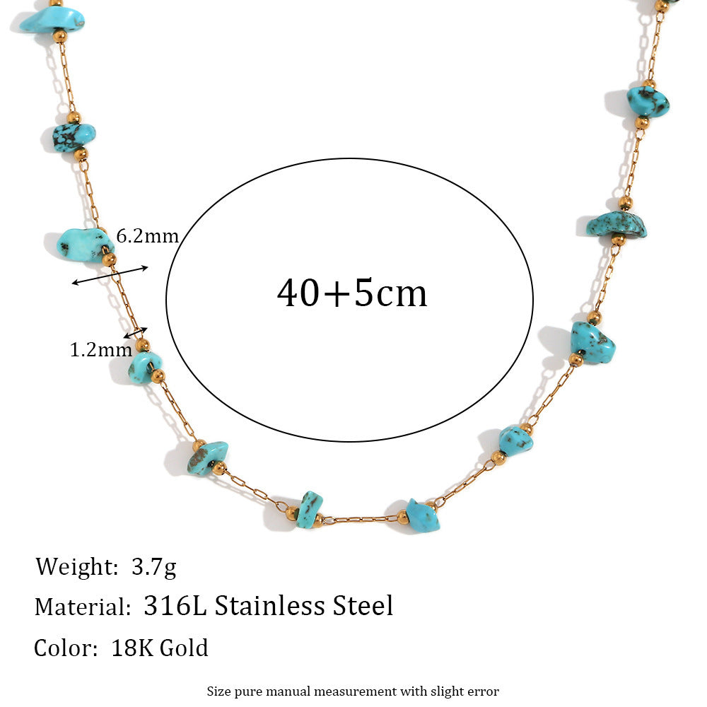 Fashionable Natural Pebble Handmade Bracelet