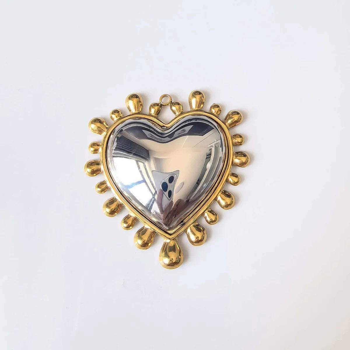 Stainless Steel Vacuum-plated 18K Gold Pendant Necklace