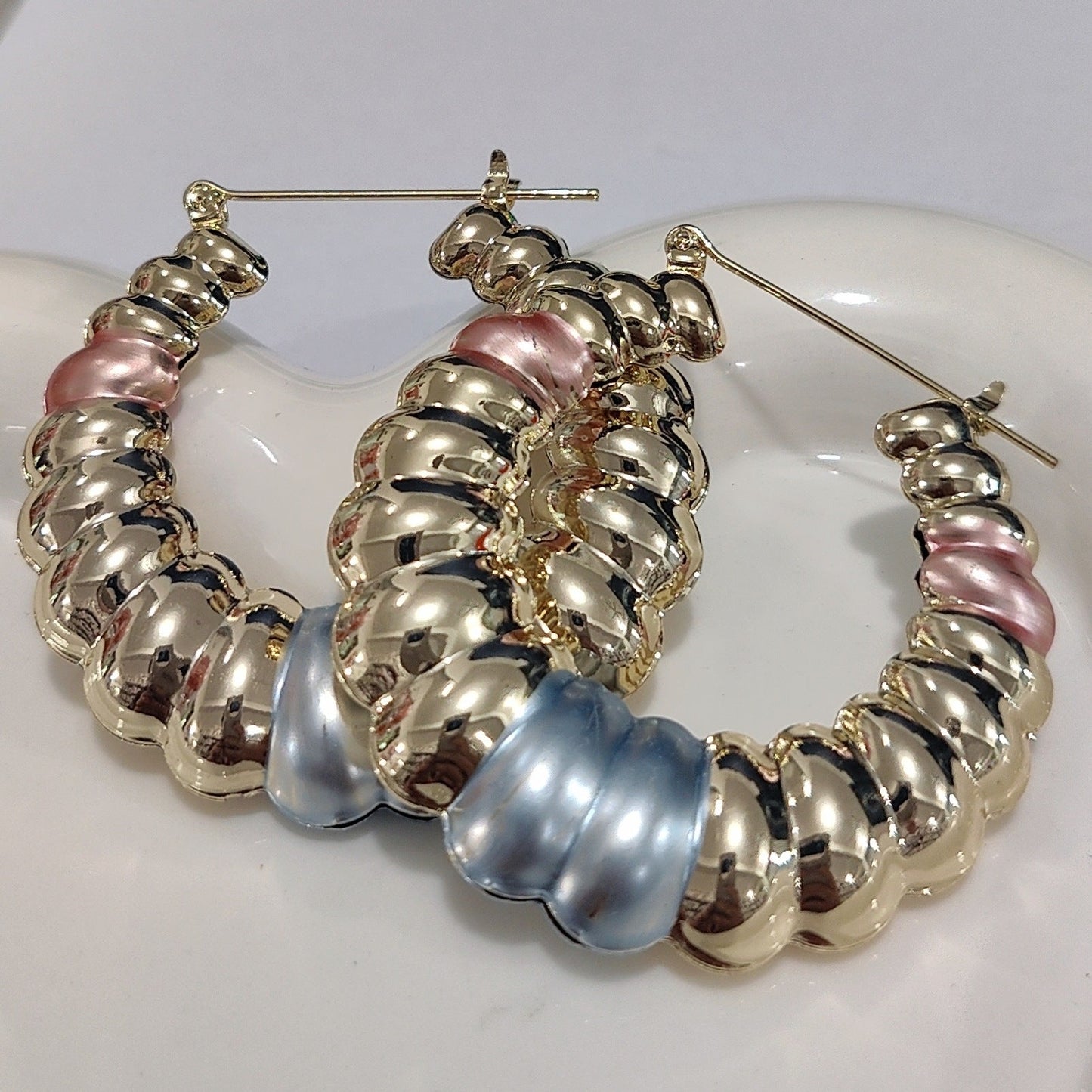European And American Trendy Womens Copper Earrings