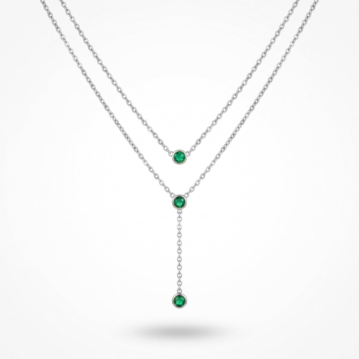 New European American Cross Border Fade Resistant Stainless Steel Necklace Stackable Set, Flower Geometric Disc Women Necklace