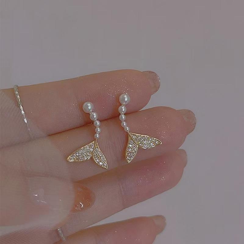 Korean-style High-end Hong Kong Style Vintage Earrings For Women