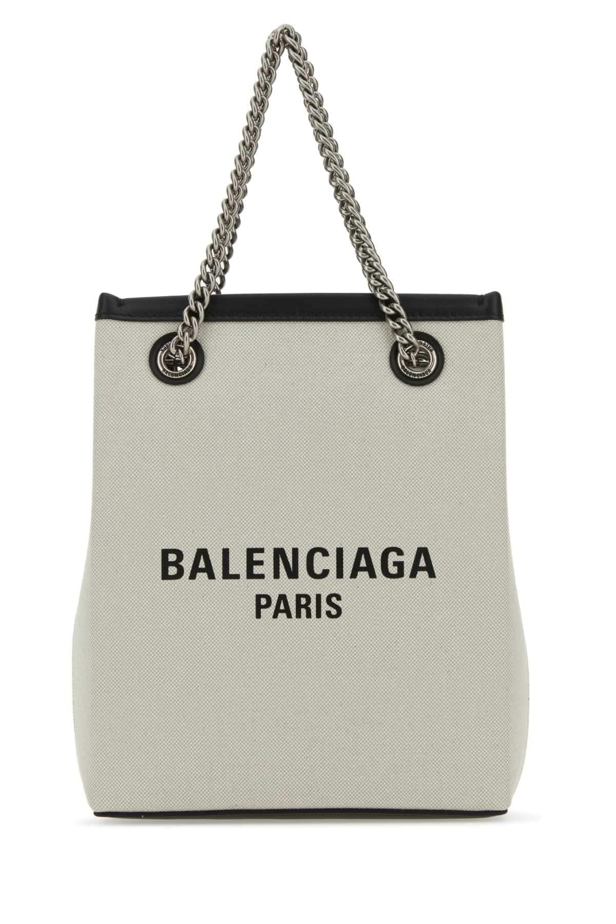 Balenciaga Women Balenciaga Women Sand Canvas Duty Free Handbag