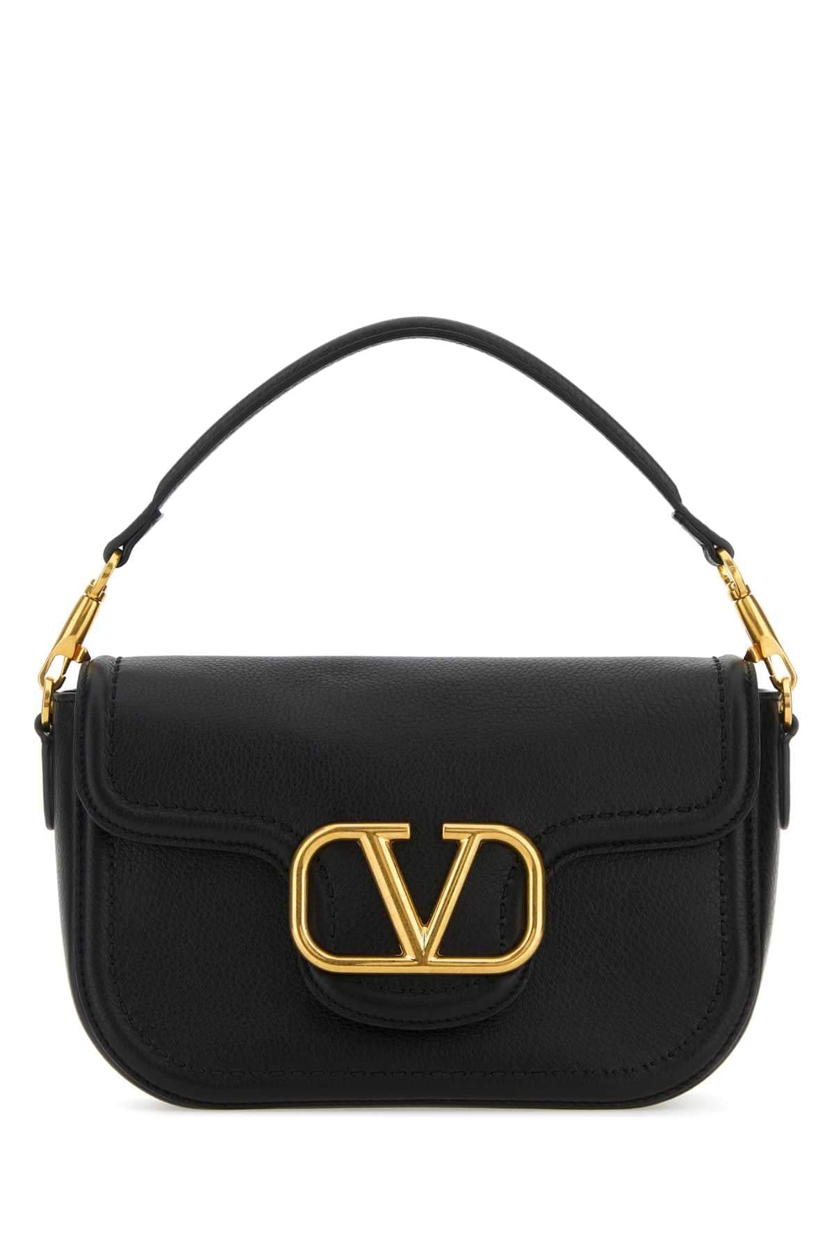 Valentino Garavani Women Valentino Garavani Women Black Leather Alltime Shoulder Bag