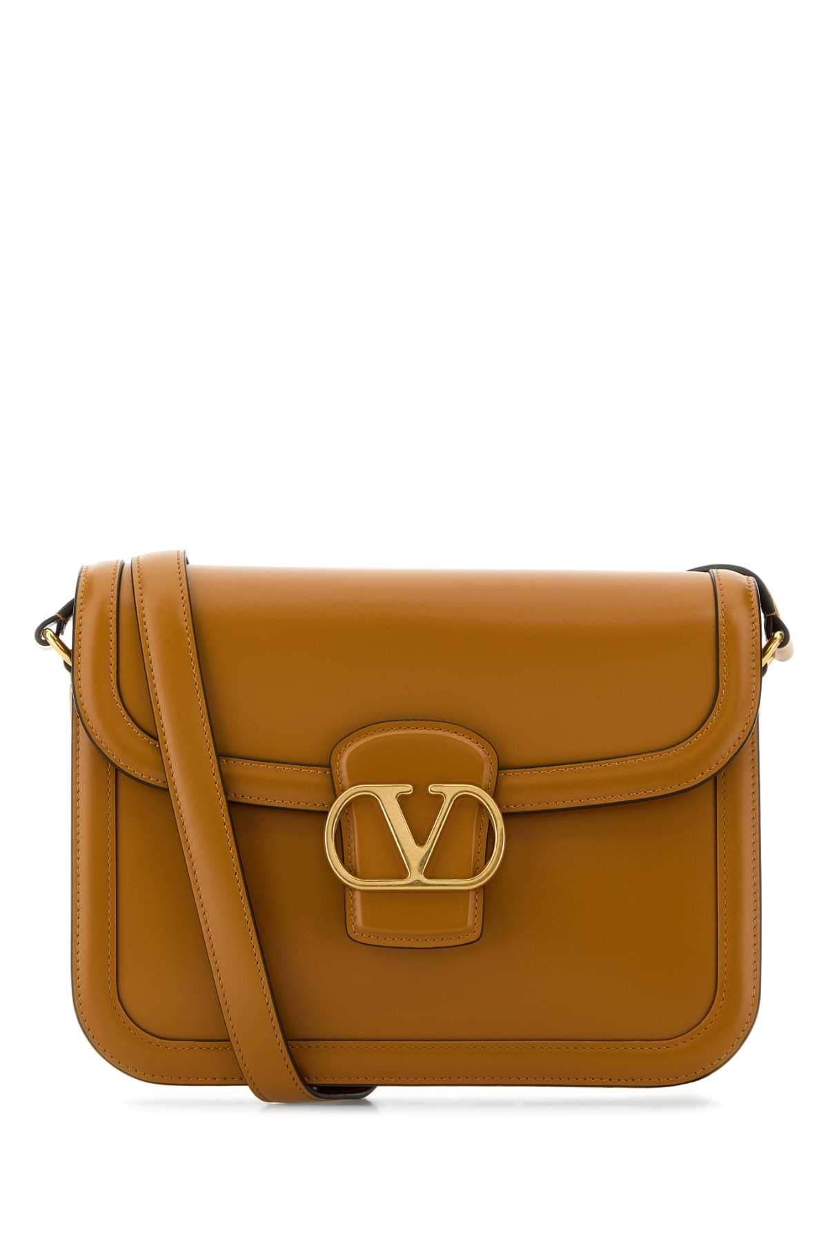 Valentino Garavani Women Valentino Garavani Women Camel Leather 9To5 Shoulder Bag