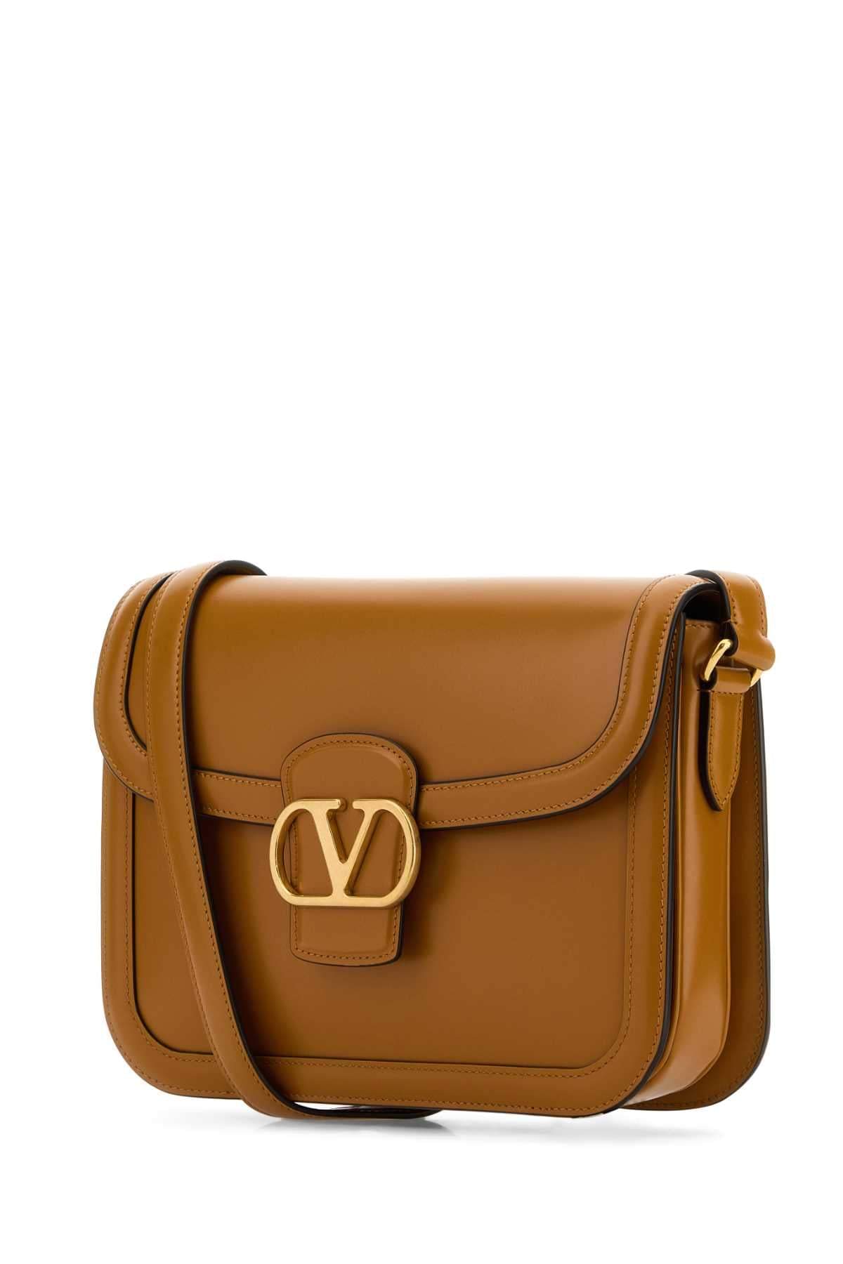Valentino Garavani Women Valentino Garavani Women Camel Leather 9To5 Shoulder Bag