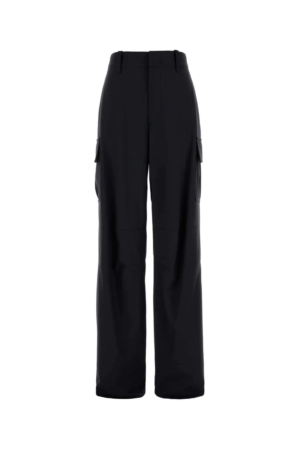 Bottega Veneta Women Bottega Veneta Women Midnight Blue Wool Cargo Pant