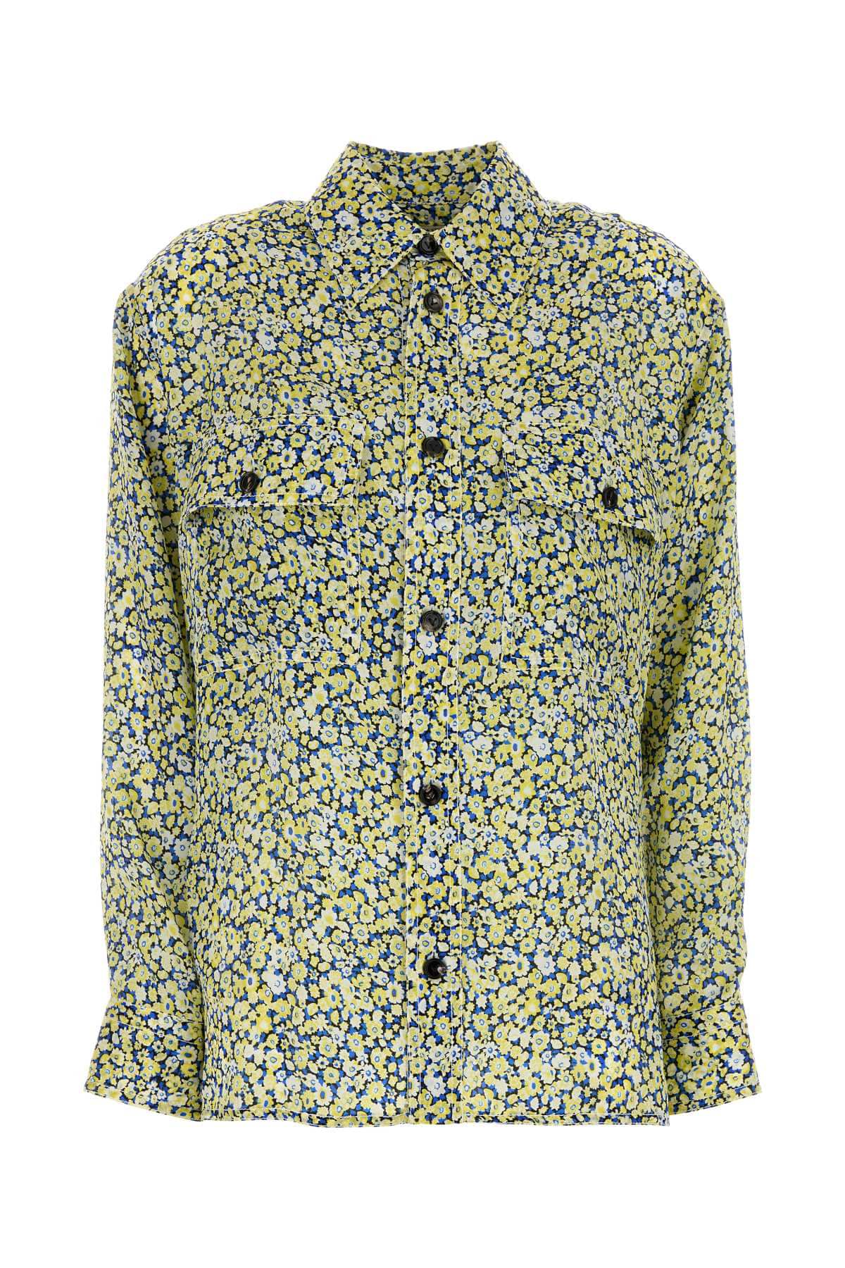 Bottega Veneta Women Printed Silk Shirt