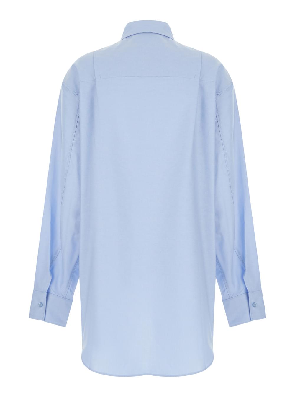 The Andamane Women The Andamane Women Light Blue Shirt With Buttons In Cotton Blend Woman