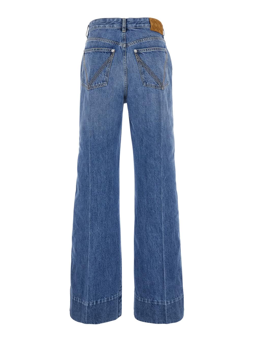 Bottega Veneta Women Bottega Veneta Women 'Vintage Indigo' Blue Jeans With Turn-Up Hem In Cotton Blend Woman