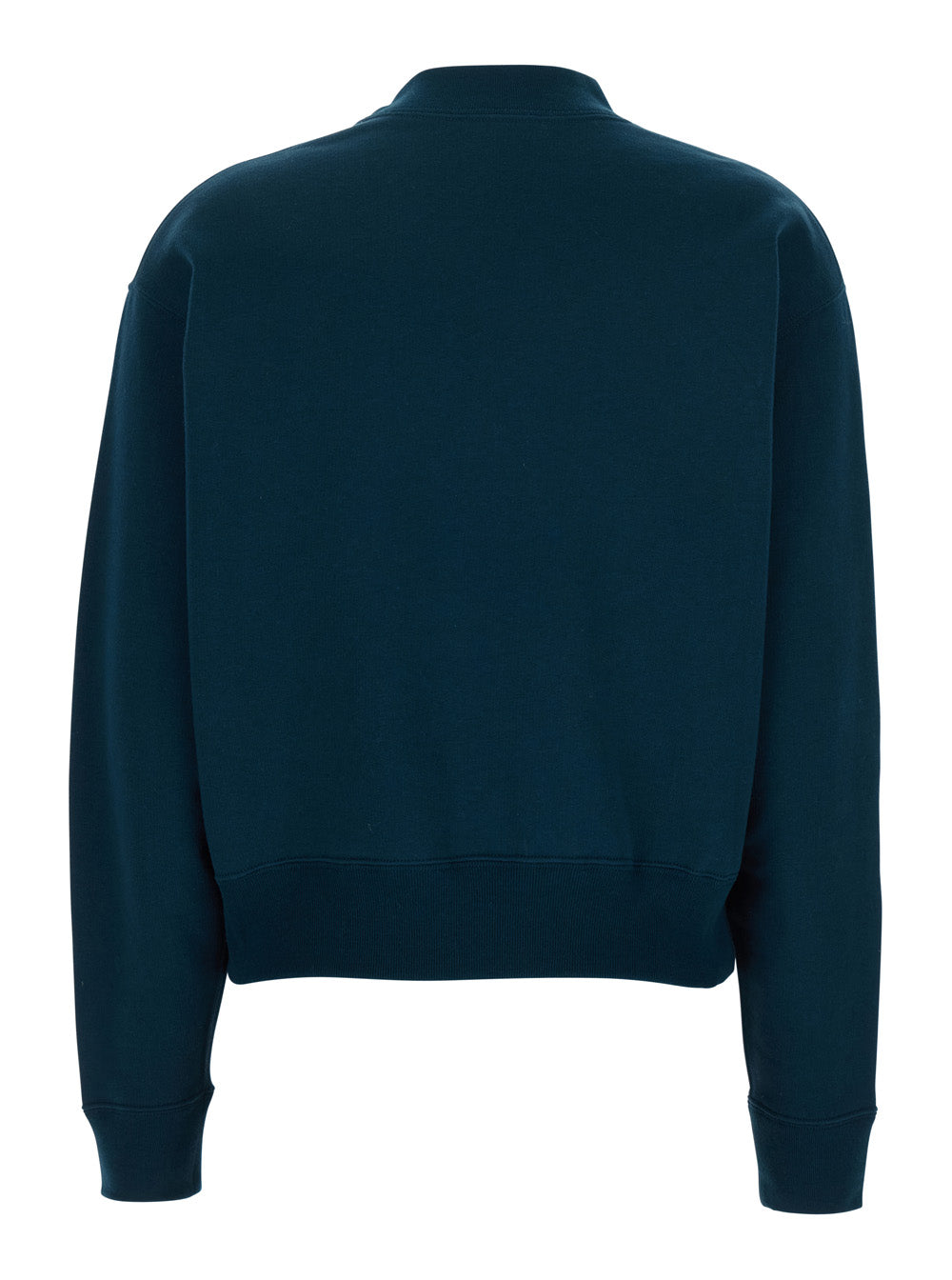 Chloe Women Chloé Women Crewneck Sweatshirt With Logo Lettering Print In Blue For Women