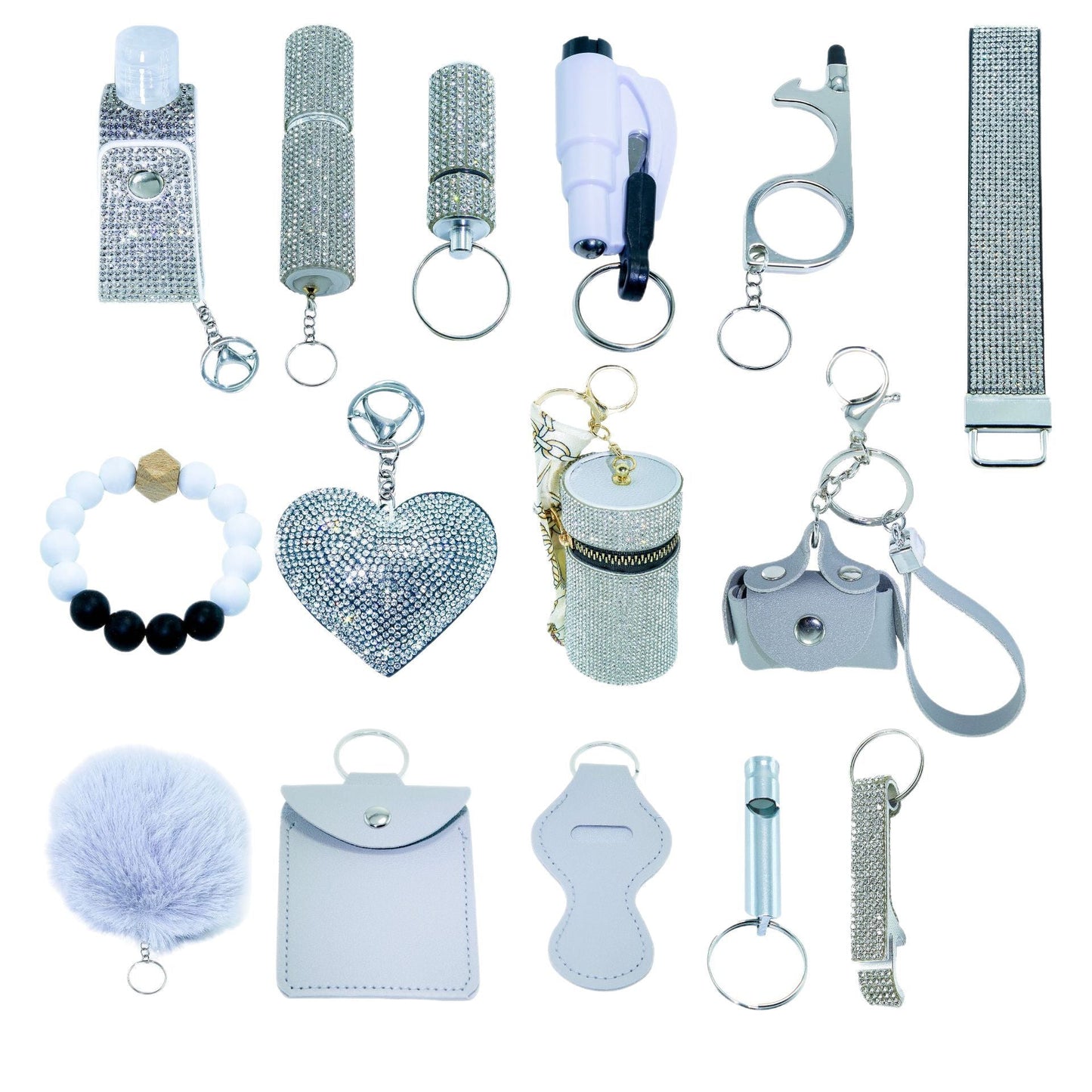 Portable Fifteen-Piece Keychain Set