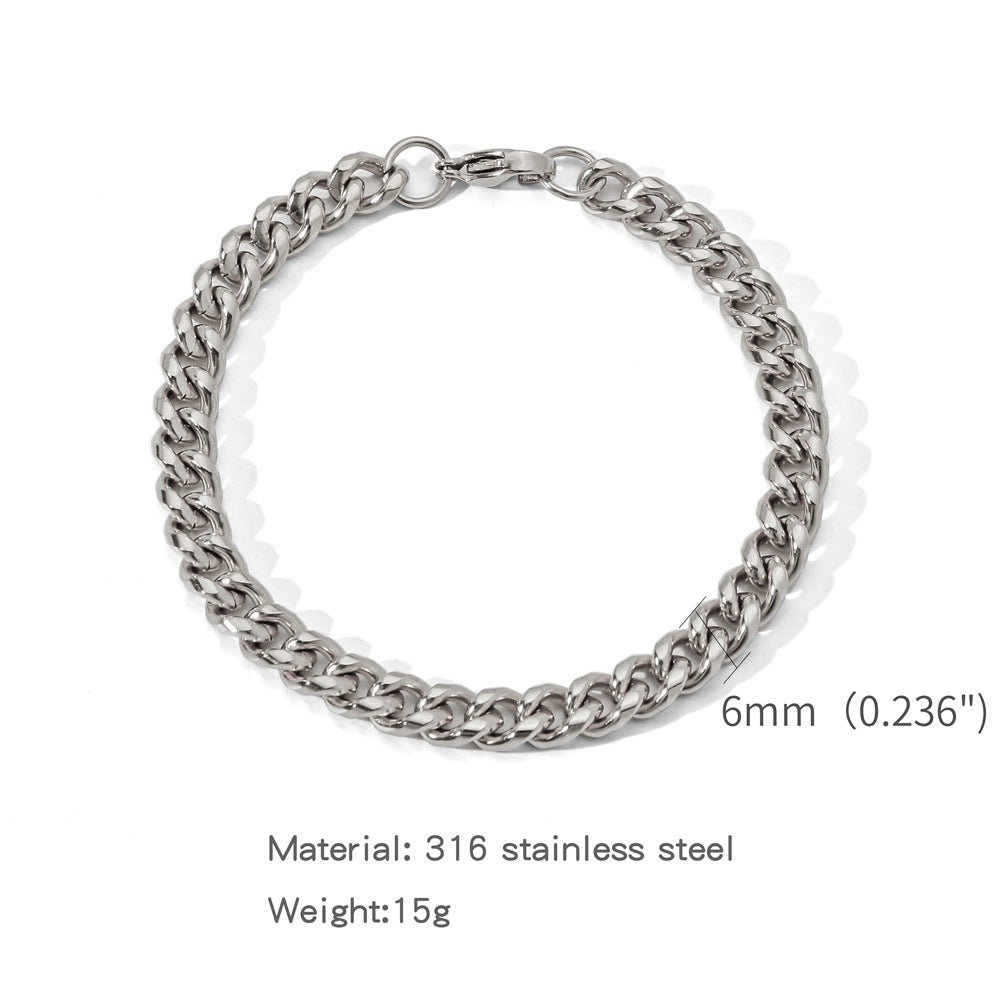 A Stylish Versatile Round-brushed Minimalist Bracelet