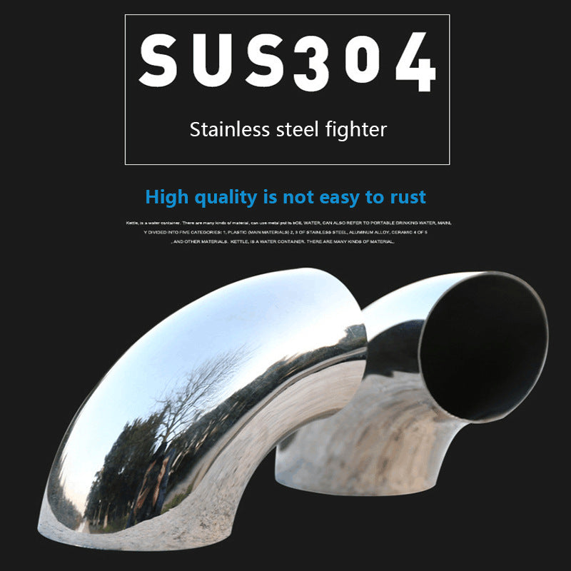 Car Modified Exhaust Pipe 304 Stainless Steel Elbow