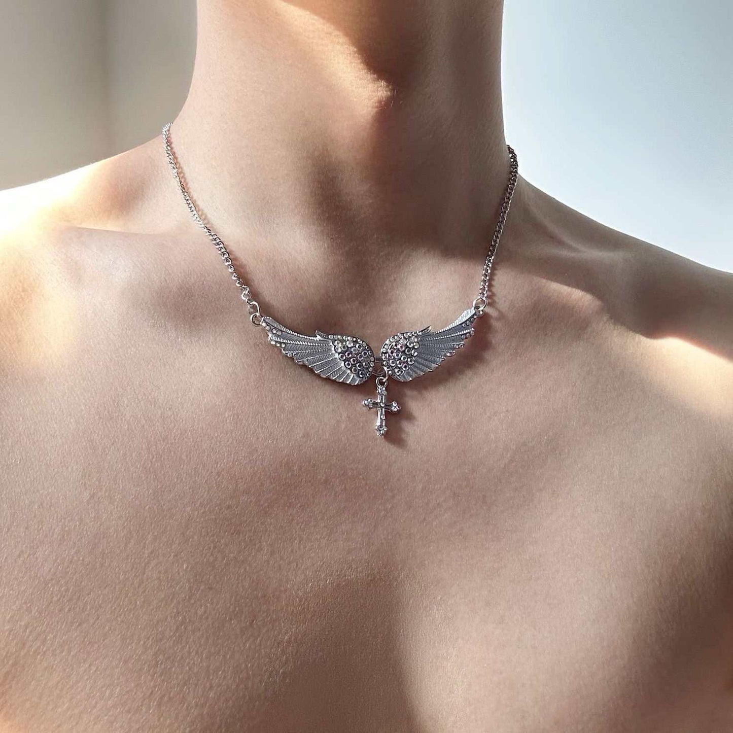 Mens And Womens Sophisticated Cross American-Style Versatile Necklace